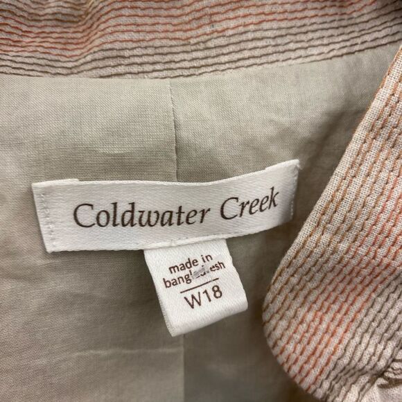Coldwater Creek Sz. 18 Tan/Brown/Rust Suit - Picture 5 of 5
